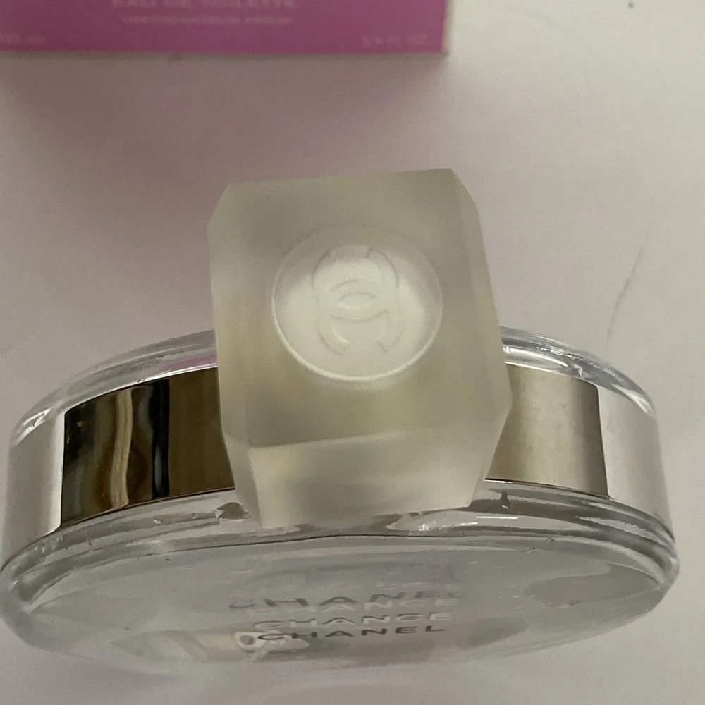EMPTY CHANEL Chance Eau de Toilette Bottle and Box 3.4 ounce